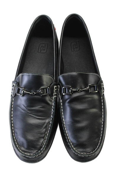 FootJoy Men's Leather Slip On Loafers Dress Shoes Black Size 13