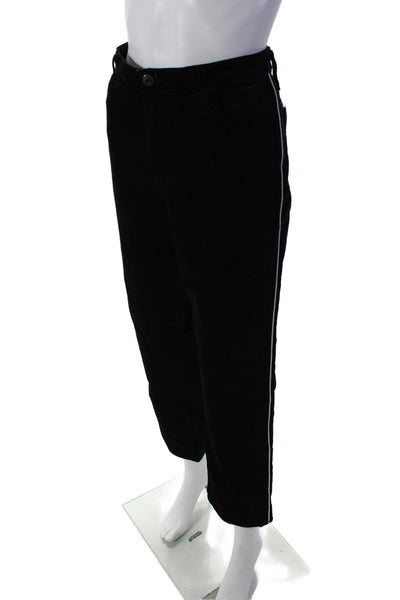 AG Adriano Goldschmied Womens Black Isabel High Rise Straight Crop Pants Size 32