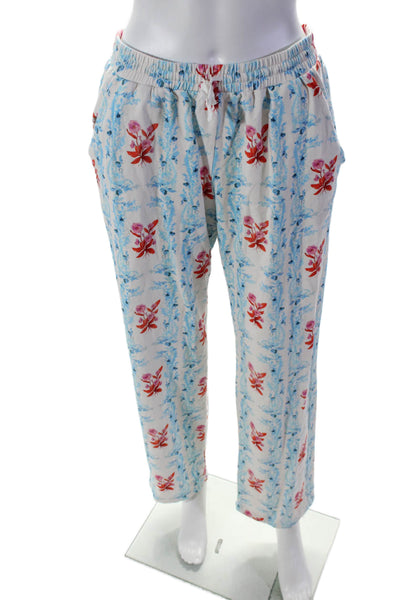 Rachel Antonoff Women's Elastic Waist Pockets Pull-On Pants Floral Size M