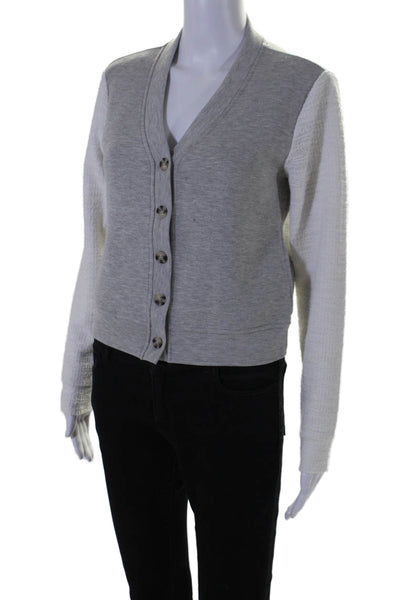 Jack by BB DAKOTA Women's Long Sleeves Button Down Cardigan Gray Size XS