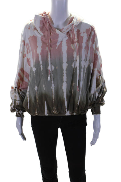 Young Fabulous & Broke Womens Cotton Ombre Long Sleeve Hoodie Multicolor Size S