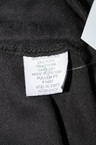 Avenue Montaigne Womens Faux Suede Pull On Skinny Leg Pants Black Size 2