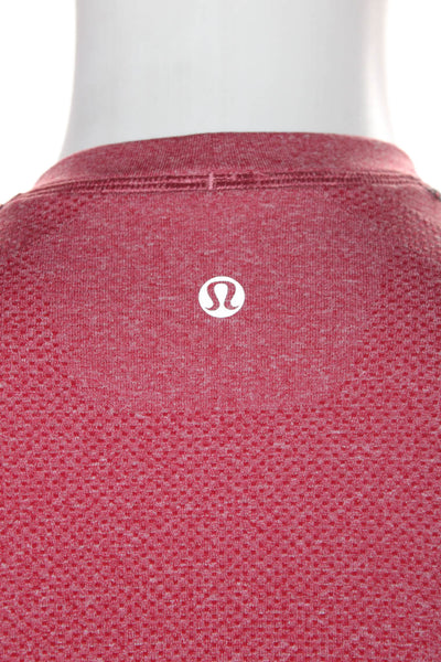 Lululemon Mens Short Sleeve Solid Athletic Crewneck Tshirt Red Size M