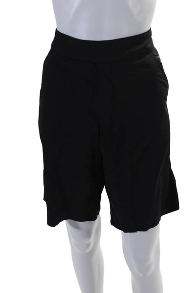 Lululemon Womens Flat Front Casual Activewear Shorts Black Size 2