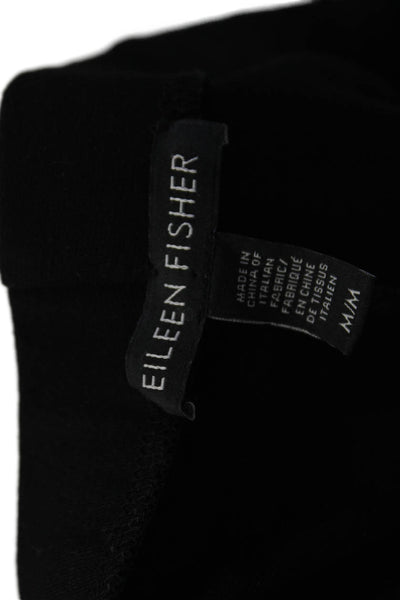 Eileen Fisher Womens Pull On High Waist Slim Leg Leggings Black Size Medium