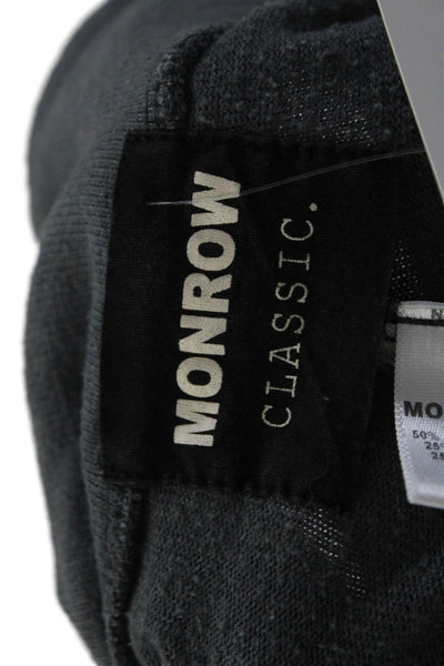 Monrow Womens Cotton Gray Drawstring Cuff Ankle Jogger Sweatpants Size S