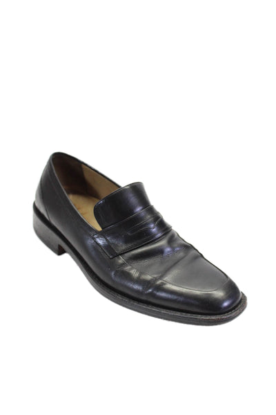 Cole Haan Mens Leather Slide On Dress Shoes Loafers Black Size 8 Medium