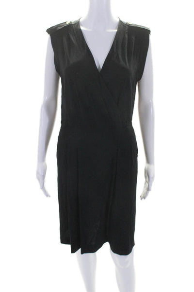 Gerard Darel Womens Short Cuffed Sleeves A Line Dress  Black Size EUR 38