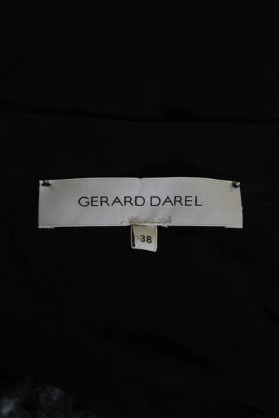 Gerard Darel Womens Short Cuffed Sleeves A Line Dress  Black Size EUR 38