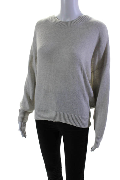 IRO Womens Cotton Dolman Sleeve Button Down Light Sweater Gray Size S