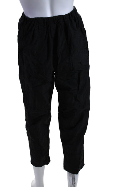 Monrow Womens Mid Rise Drawstring Lightweight Jogger Pants Black Size Small