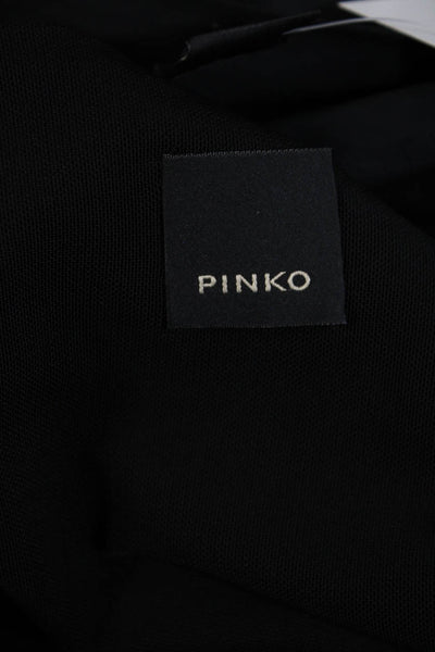 Pinko Women's Removable Sleeve Crop Top Black Size 6