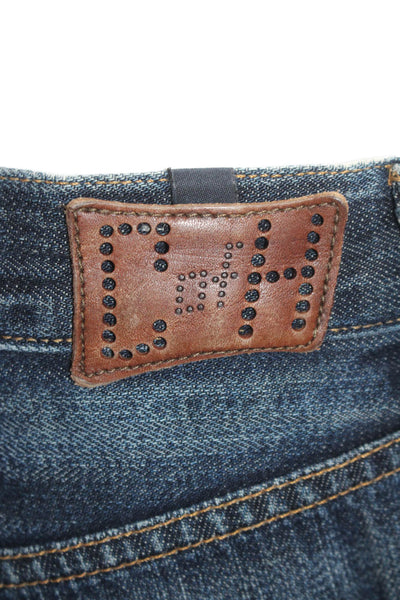 C of H Los Angeles Womens Mid Rise Button Up Dark Wash Jeans Blue Size 26