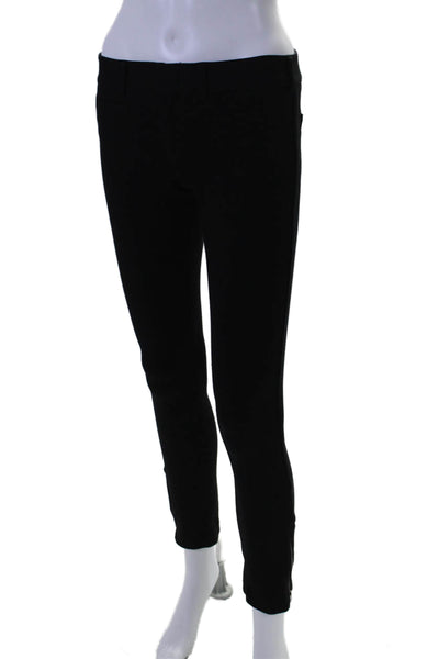 Vince Womens Solid Black Low-Rise Zip Ankle Skinny Leg Pants Size 4