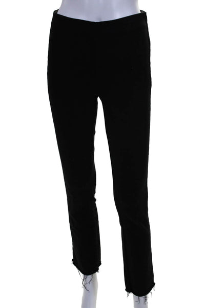 Frank & Eileen Womens Black Cotton High Rise Pull On Jeggings Pants Size 24