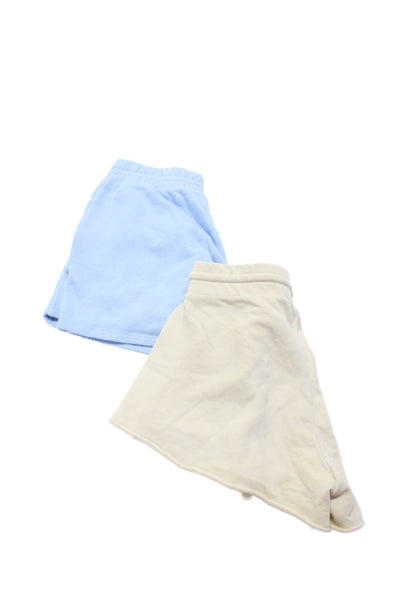 Mate Lovers + Friends Womens Pull On Shorts Beige Blue Size Extra Small Lot 2