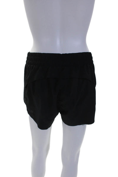 Athleta Womens Elastic Waist Lined 3" Inseam Athletic Hustle Shorts Black Size S