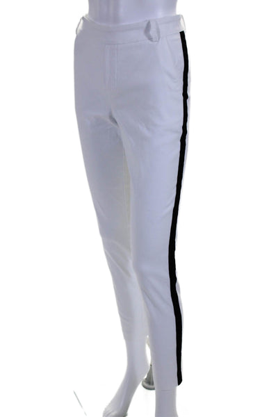 I Love Tyler Madison Womens High Rise Chino Pants White Black Size Medium