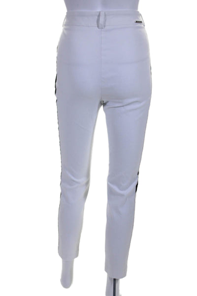 I Love Tyler Madison Womens High Rise Chino Pants White Black Size Medium