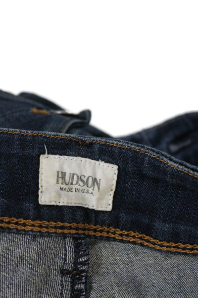 Hudson Womens Medium Wash Low Rise Skinny Jeans Blue Size 28