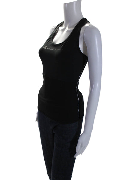 Adidas by Stella McCartney Womens Scoop Neck Active Tank Top Black Size XS