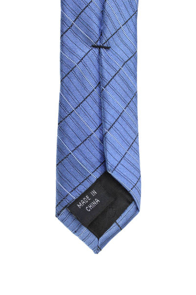 Calvin Klein Mens Striped Standard Classic Tie Silk Blue One Size