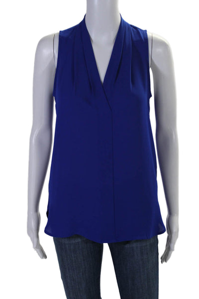 Vince Camuto Womens Sleeveless Pullover Tank Top Sapphire Blue Size Extra Small