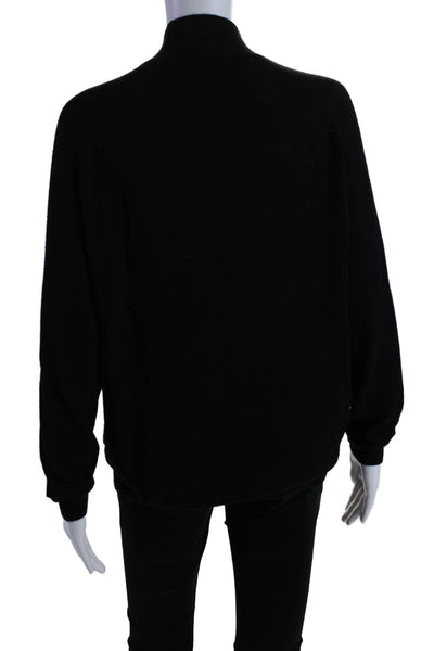 Pinko Womens Long Sleeve Lace Trim Keyhole Sweatshirt Black Size Extra Small