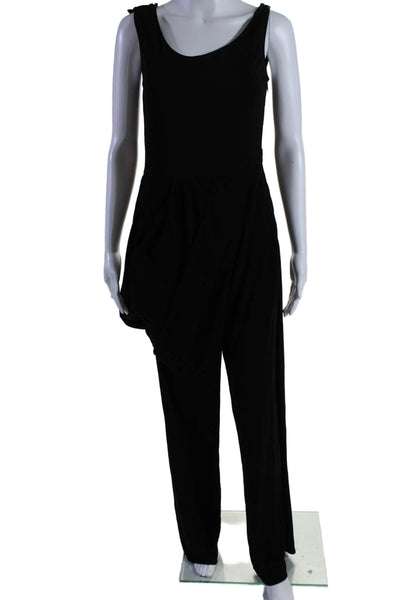 Vionnet Womens Sleeveless High Neck Wide Leg Knit Jumpsuit Black Size IT 42