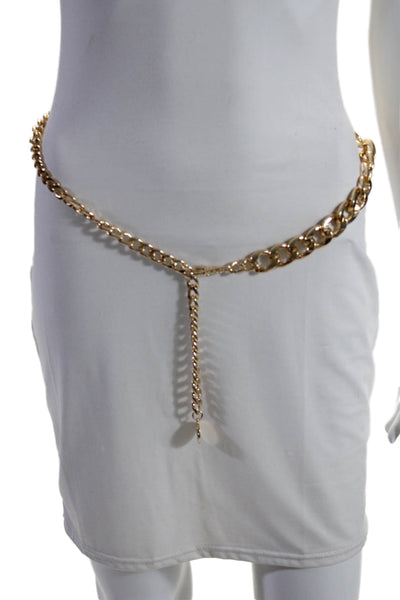 Vince Camuto Womens Gold-Toned Chain Lobster Claw Waist Belt Gold Size OS