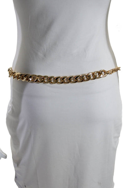 Vince Camuto Womens Gold-Toned Chain Lobster Claw Waist Belt Gold Size OS