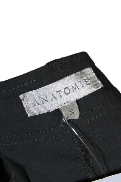 Anatomie Womens Side Zip Mid Rise Slim Cut Trouser Pants Gray Size Small