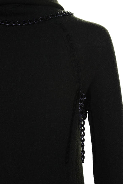 Bailey 44 Women's Turtleneck Long Sleeves Embellish Sweatshirt Black Size XS