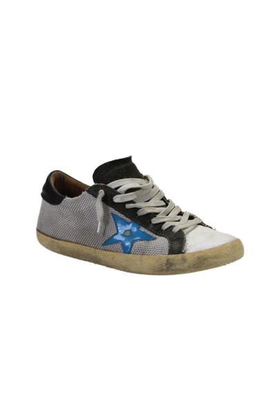 Golden Goose Deluxe Brand Mens Lace Up Superstar Skate Sneakers White Size 42