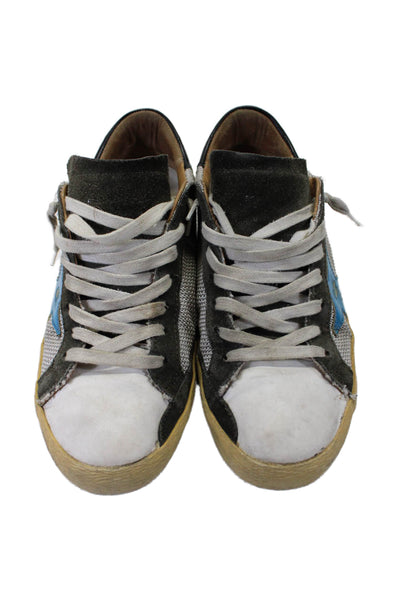 Golden Goose Deluxe Brand Mens Lace Up Superstar Skate Sneakers White Size 42