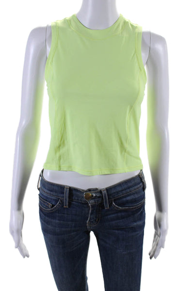 Lululemon Womens Sleeveless Crew Neck Athletic Top Yellow Size Small