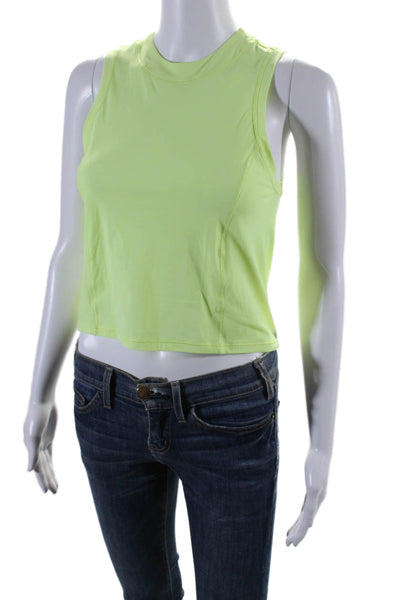 Lululemon Womens Sleeveless Crew Neck Athletic Top Yellow Size Small