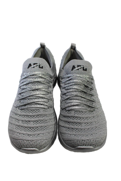 APL: Athletic Propulsion Labs Womens Lace Up Low Top Silver Size 9 US