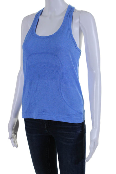 Lululemon Women's Scoop Neck Racerback Athletic Tank Top Blue Size 4