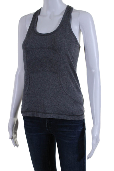 Lululemon Women's Scoop Neck Racerback Athletic Workout Tank Top Gray Size 4