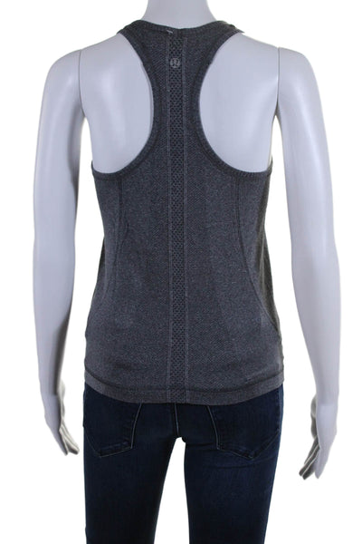 Lululemon Women's Scoop Neck Racerback Athletic Workout Tank Top Gray Size 4