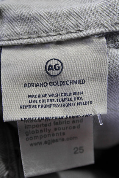 AG Adriano Goldschmied Womens Clove Fatigue Floral Relaxed Pants Gray Size 25