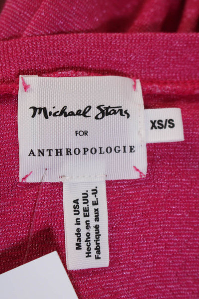 Michael Stars For Anthropologie Womens Short Sleeve Tee Shirt Pink Size XS/S