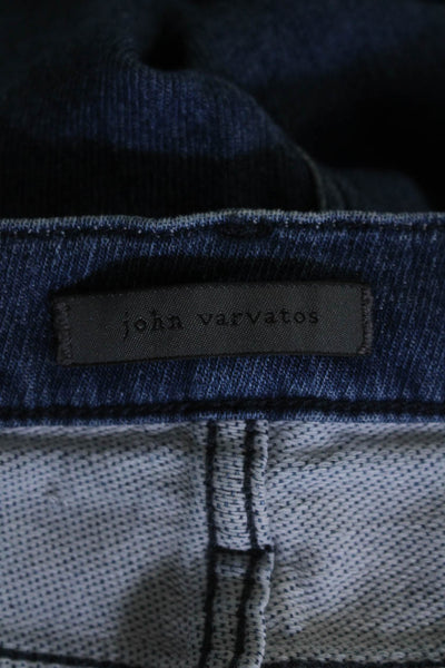 John Varvatos Mens Zipper Fly Medium Wash Slim Cut Jeans Blue Denim Size 33