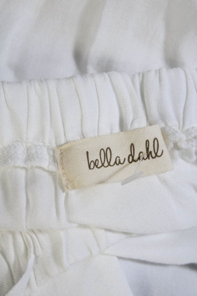 Bella Dahl Womens Long Sleeves Off The Shoulder Blouse White Size Medium