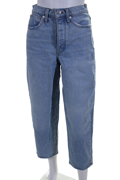 Madewell Womens Cotton Denim 5 Pocket High-Rise Balloon Leg Jeans Blue Size 25