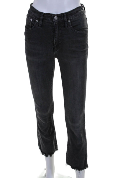 Madewell Womens Cotton Five Pocket High-Rise Skinny Jeans Black Size 24