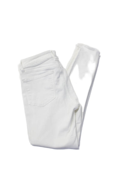 DL1961 Women's Midrise Five Pockets Skinny Jeans Pants White Size 25