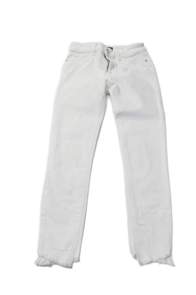 DL1961 Women's Midrise Five Pockets Skinny Jeans Pants White Size 25