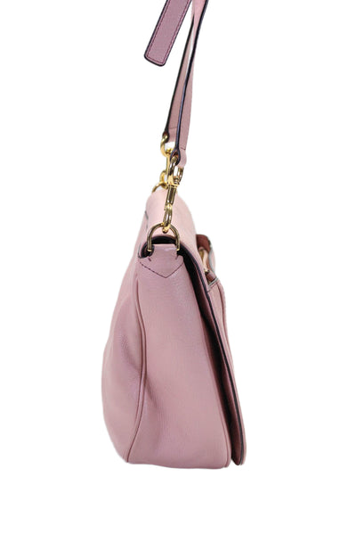 Marc Jacobs Womens Leather magnetic Flap Crossbody Bag Pink Size M